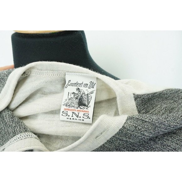 S.N.S. Herning Tri Color Button Up Cardigan Wool S - Picture 4 of 6